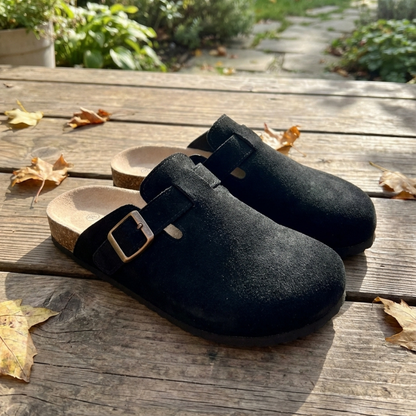 SANDALIAS DE TACÓN BAJO DE ANTE HAVEN