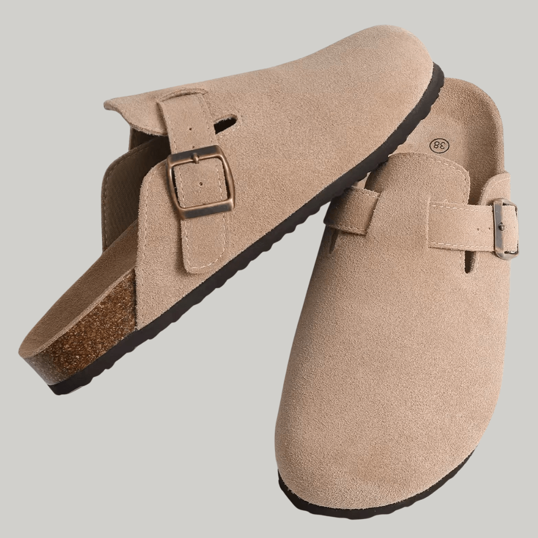 SANDALIAS DE TACÓN BAJO DE ANTE HAVEN