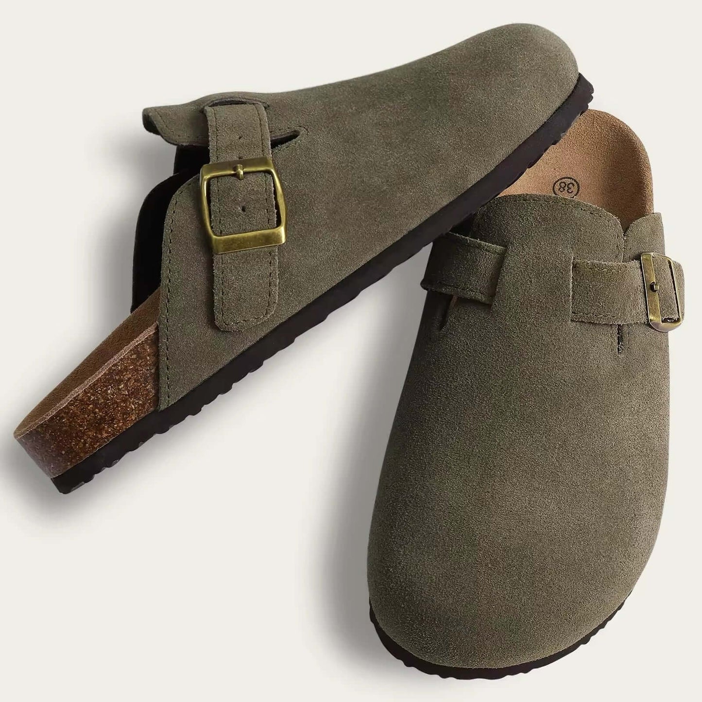 SANDALIAS DE TACÓN BAJO DE ANTE HAVEN