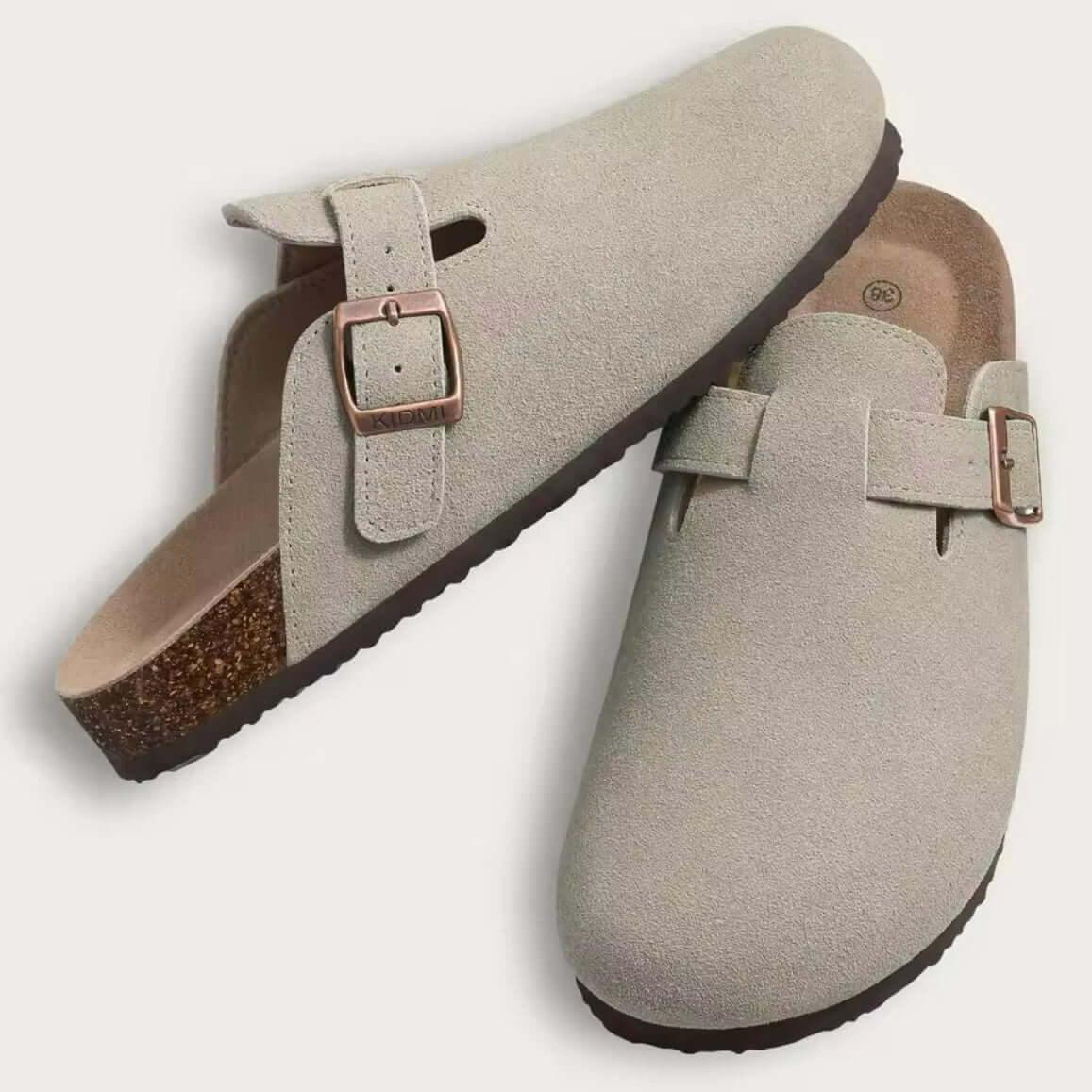 SANDALIAS DE TACÓN BAJO DE ANTE HAVEN