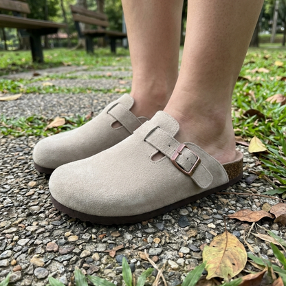 SANDALIAS DE TACÓN BAJO DE ANTE HAVEN