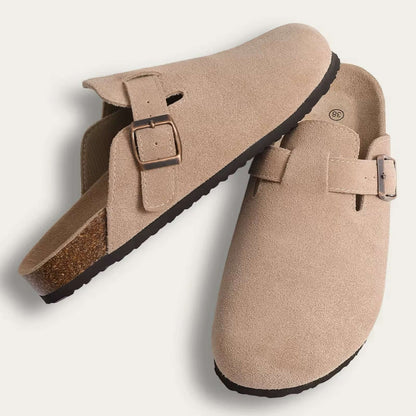 SANDALIAS DE TACÓN BAJO DE ANTE HAVEN